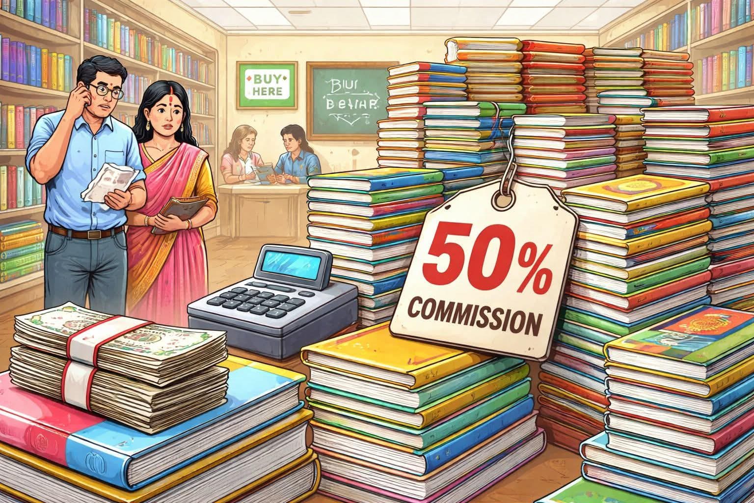 किताबों के नाम पर कमीशन—शिक्षा या व्यापार?