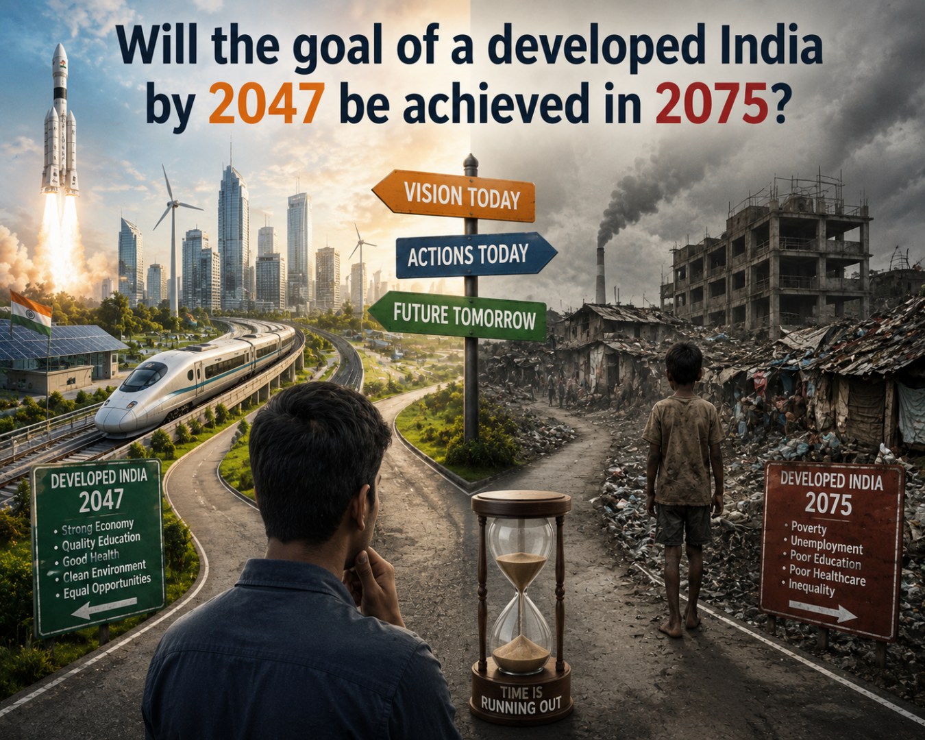 क्या विकसित भारत 2047 का लक्ष्य 2075 में हासिल होगा?