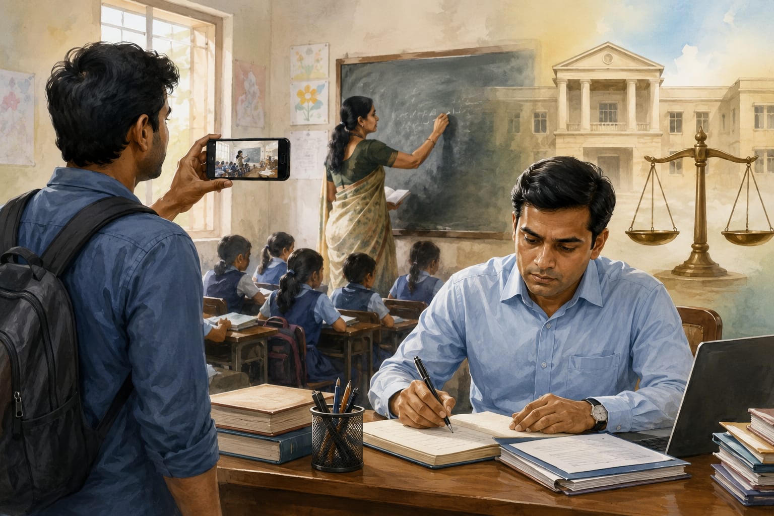 सरकारी स्कूल सोशल मीडिया के लिए मंच नहीं हैं।