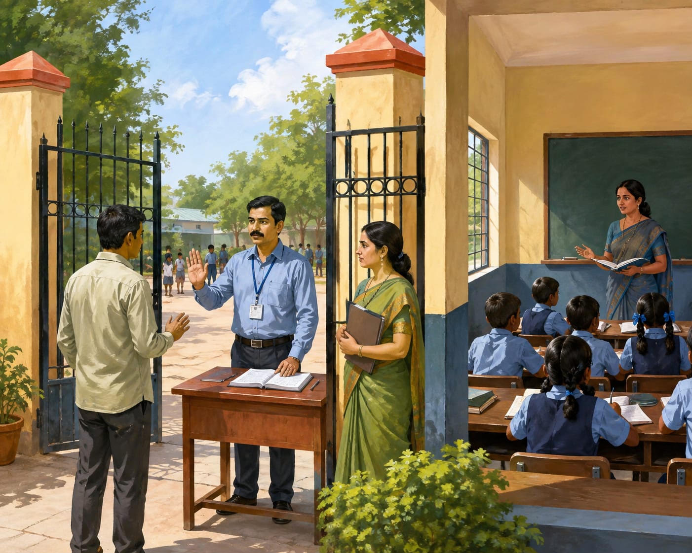 स्कूल में पढ़ाई या बाहरी दखल?
