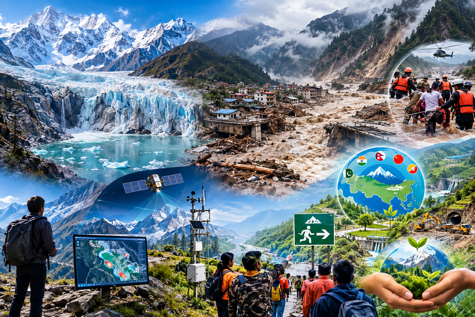 पिघलते ग्लेशियर और खोखले होते पहाड़ः चेतावनी सुने