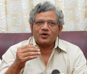 SALEM 04/09/2010: Please kind attention Mr. Suresh Nambath/COB/TN: CPI(M) Senior Polit Bureau member and MP Sitaram Yechury addressing a press conference in Salem on Saturday. Photo: E_Lakshmi Narayanan