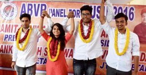 डूसू चुनाव: एबीवीपी ने तीन सीटें जीतीं, एनएसयूआई ने वापसी की