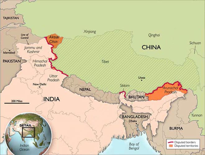 चीन की अरुणाचल प्रदेश के अस्तित्व को चुनौती