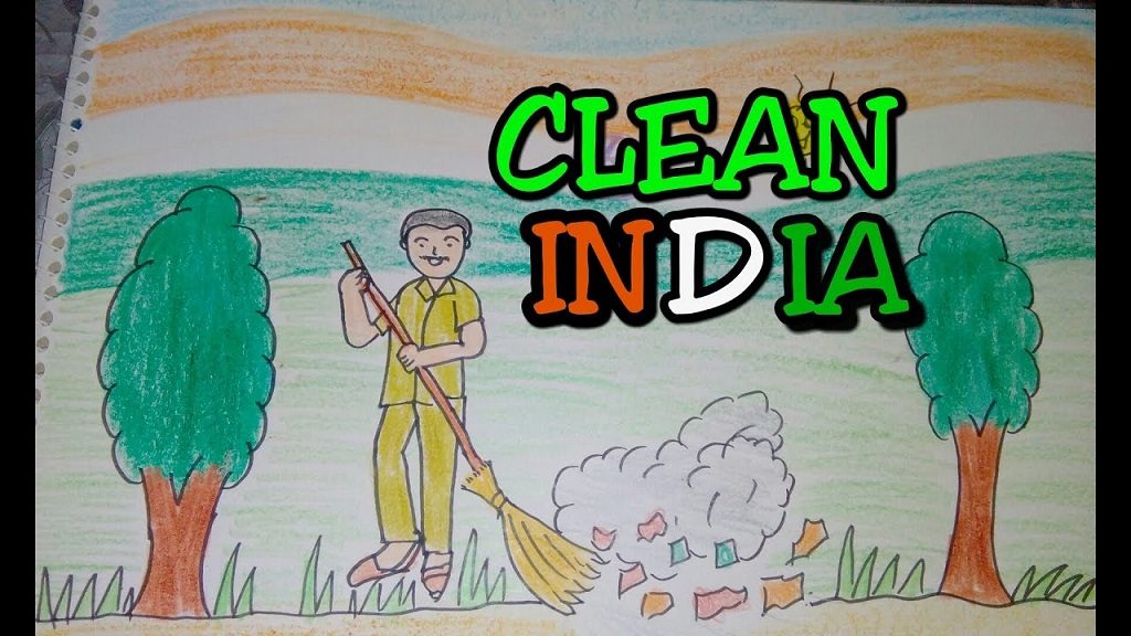 Swachhata Abhiyan Drawing Swachhta DrawingSwachhata Abhiyan Drawing EasySwachhata  Abhiyan sketch  YouTube