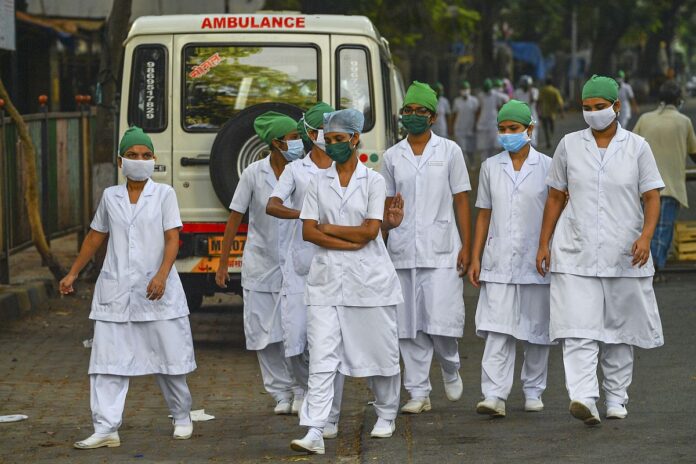 INDIA-HEALTH-VIRUS-NURSES
